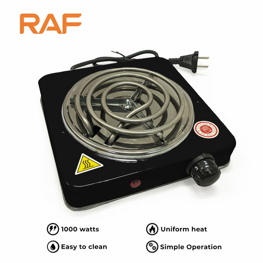 Hot Plate & Electric Stove + Cooker R.8010A – Uniform Heating – 1000W