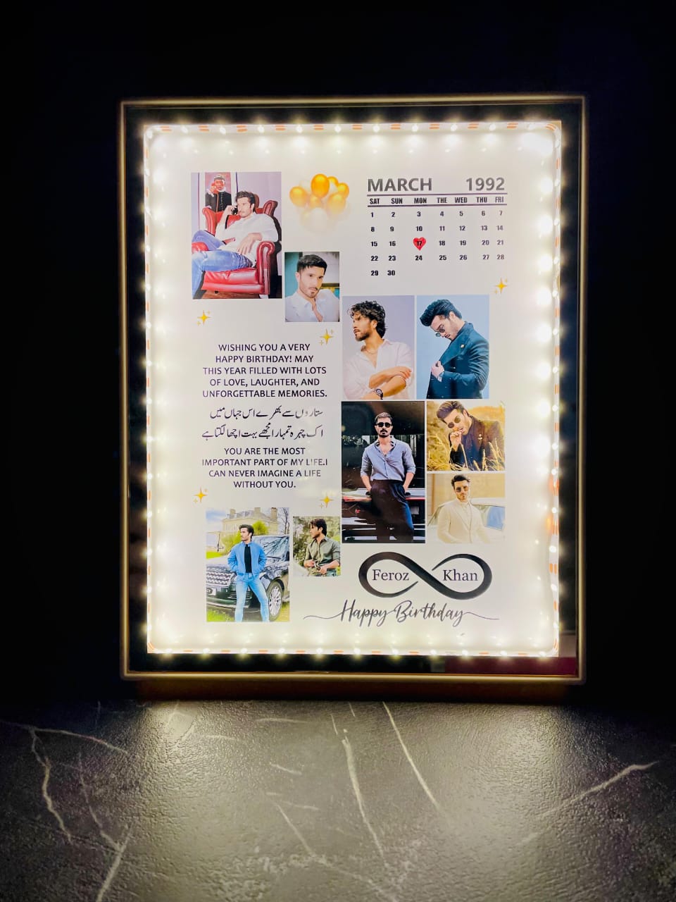 Birthday Gift LED Photo Frame